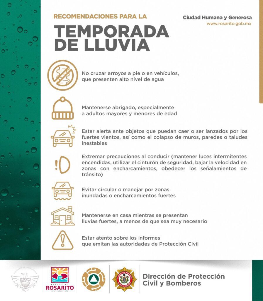 Protección Civil advierte ante pronóstico de lluvias para la región
