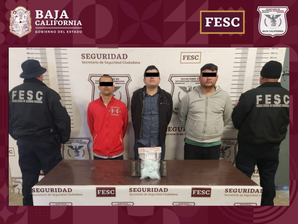 FESC asegura 5 mil pastillas de fentanilo y 8 kg de metanfetamina