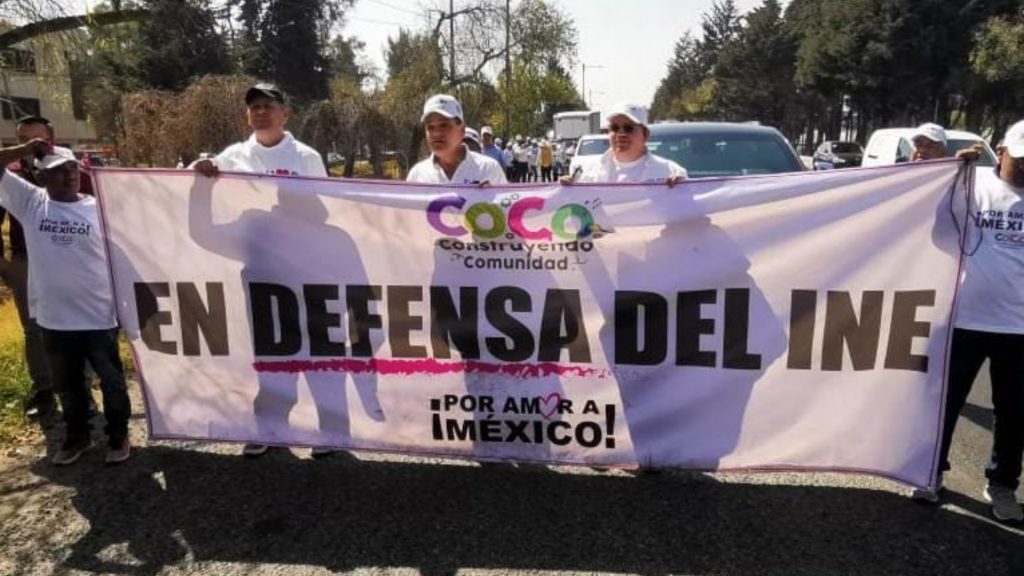 Capella, Aureoles, Rivera y más marchan por el INE