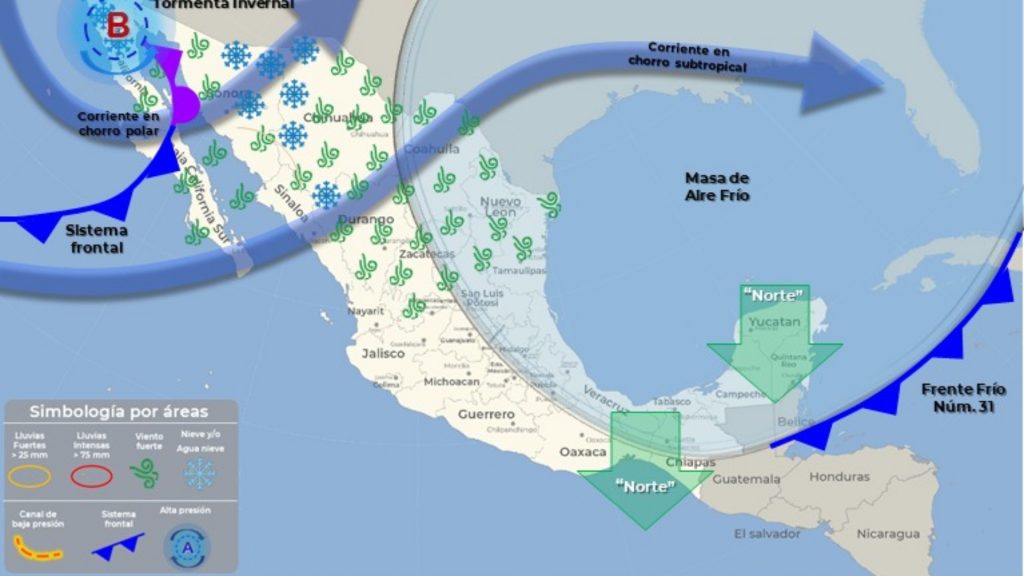 Vientos, lluvia y probabilidad de nevada para este fin de semana Vientos, lluvia y probabilidad de nevada para este fin de semana