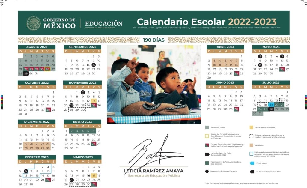 Realizan cambios a Calendario Escolar 2022-2023