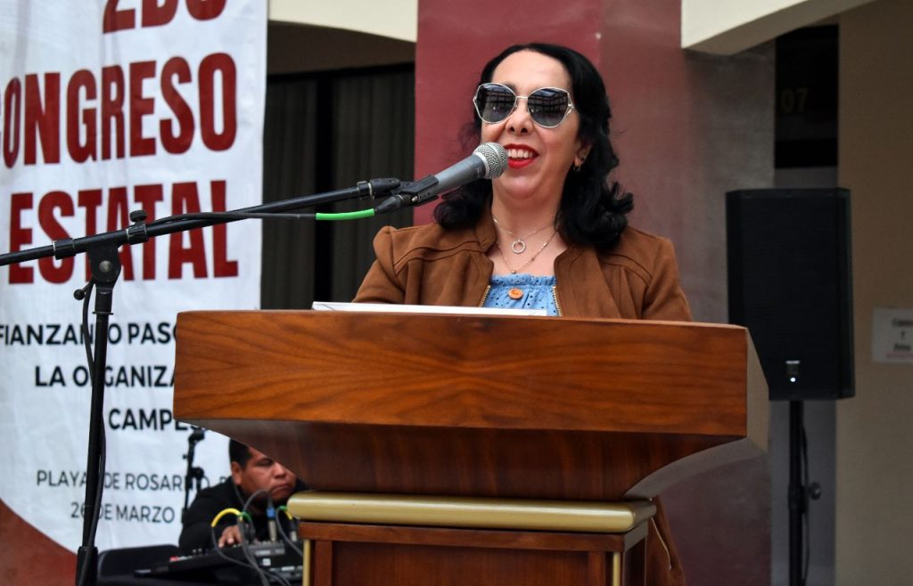Araceli Brown asiste al Congreso de la Coord. Nacional Plan de Ayala en BC