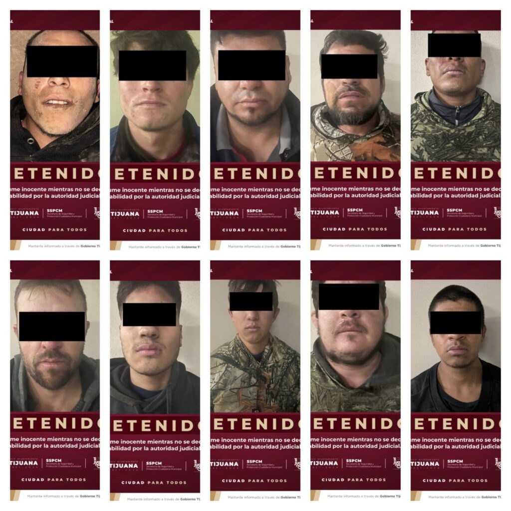 Capturan a diez personas por agresión a policías cerca del muro fronterizo
