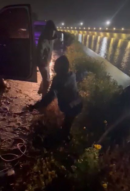 Familia de Angola es rescatada de morir ahogada en Tijuana