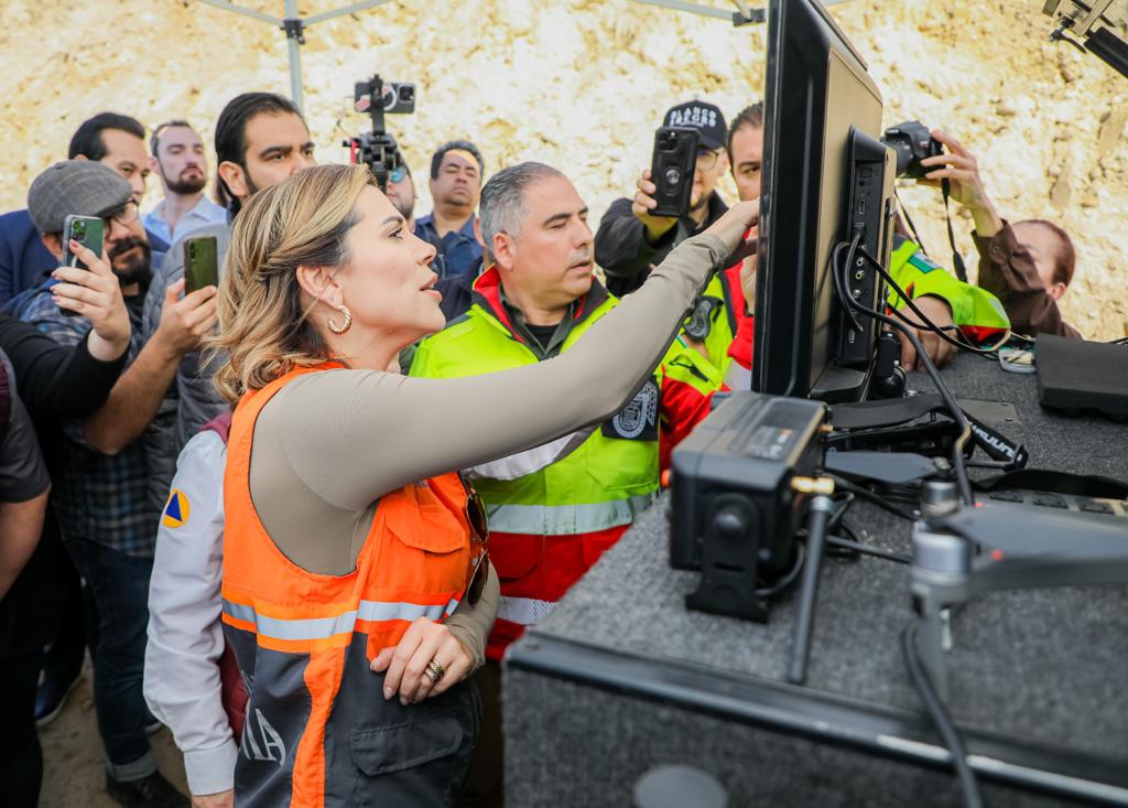 Tres órdenes de gobierno trabajan para atender derrumbe en el Cañón del Matadero