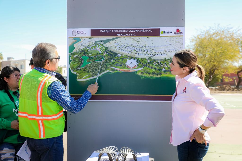 Avanza construcción del Parque Laguna México en Mexicali: Gobernadora