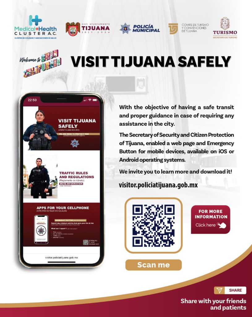 Secretaría de Seguridad crea aplicación informativa para visitantes de EU en Tijuana