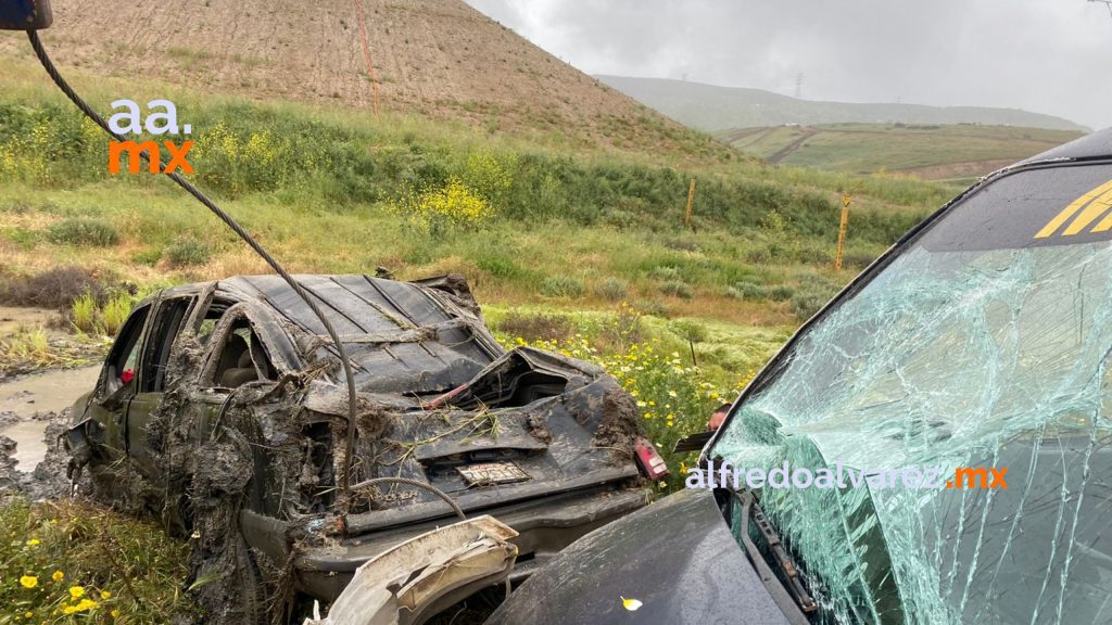 Dos accidentes en la carretera Tijuana- Tecate