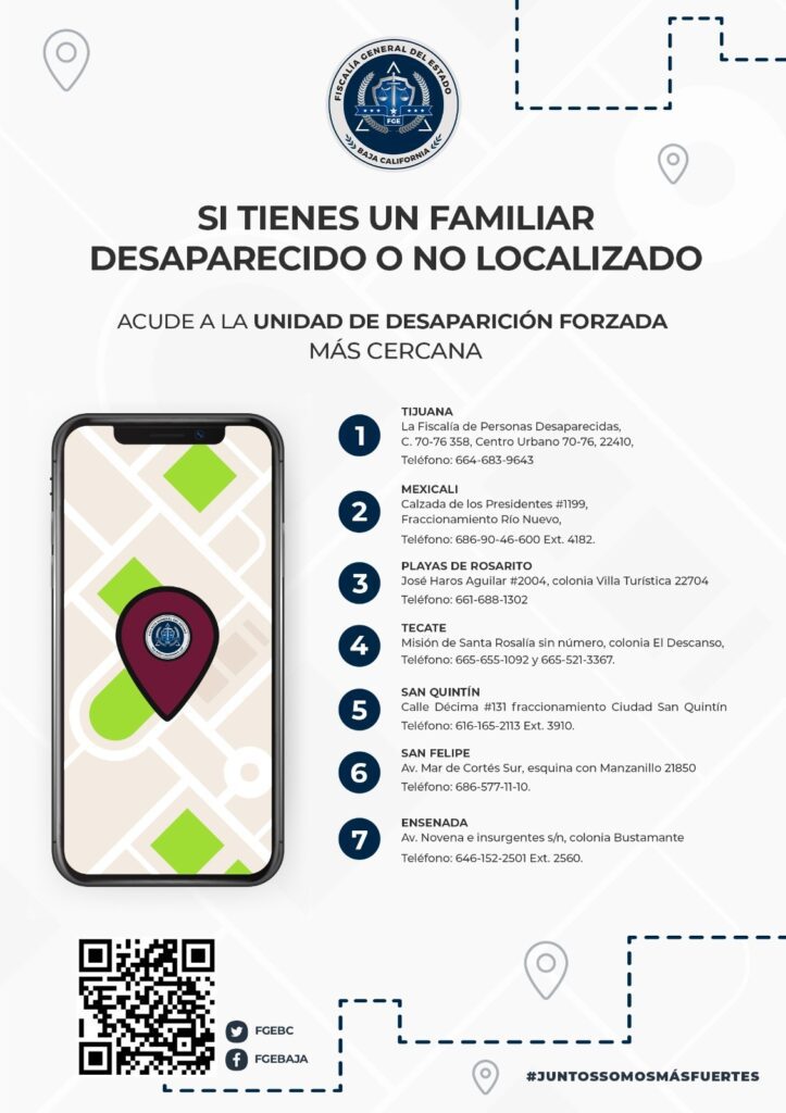 Fiscalía cuenta con personal y oficinas para poner reportes de localización de personas