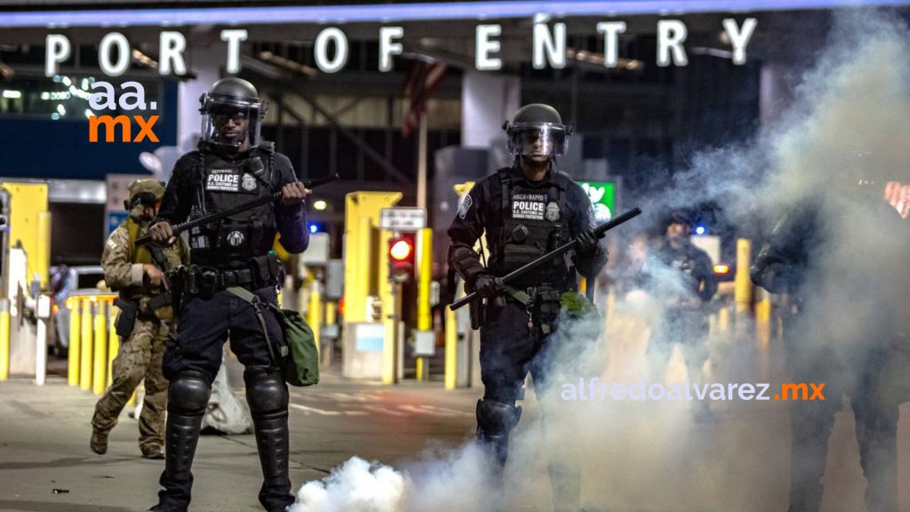 Realizan simulacro en Garita de San Ysidro ante fin del Título 42