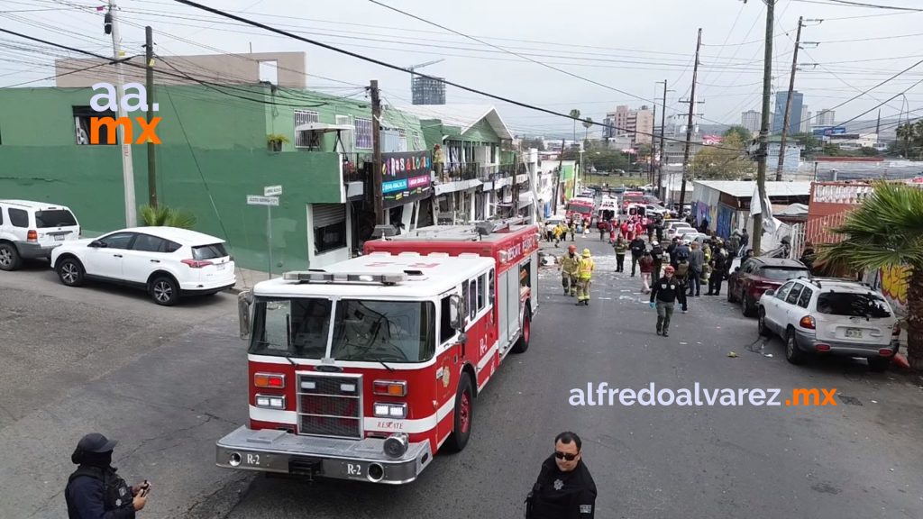 Seis estructuras completamente colapsadas tras explosión