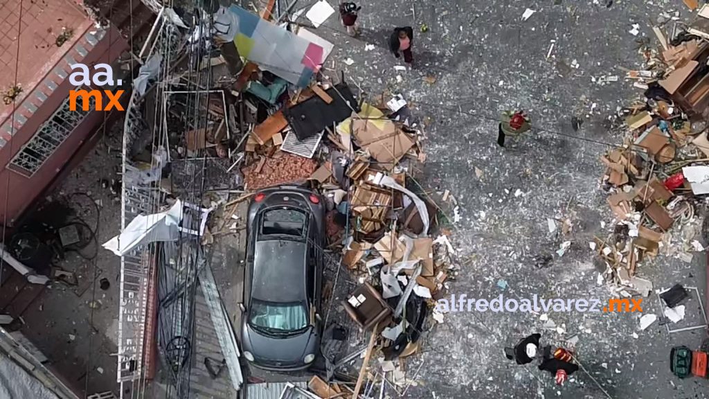Seis estructuras completamente colapsadas tras explosión
