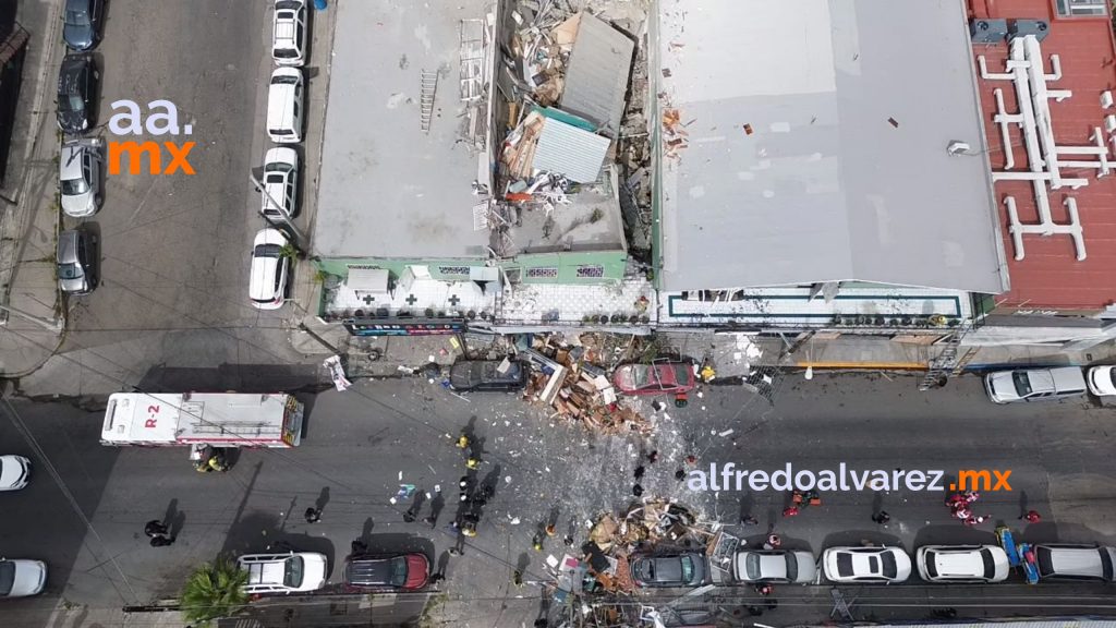 Seis estructuras completamente colapsadas tras explosión