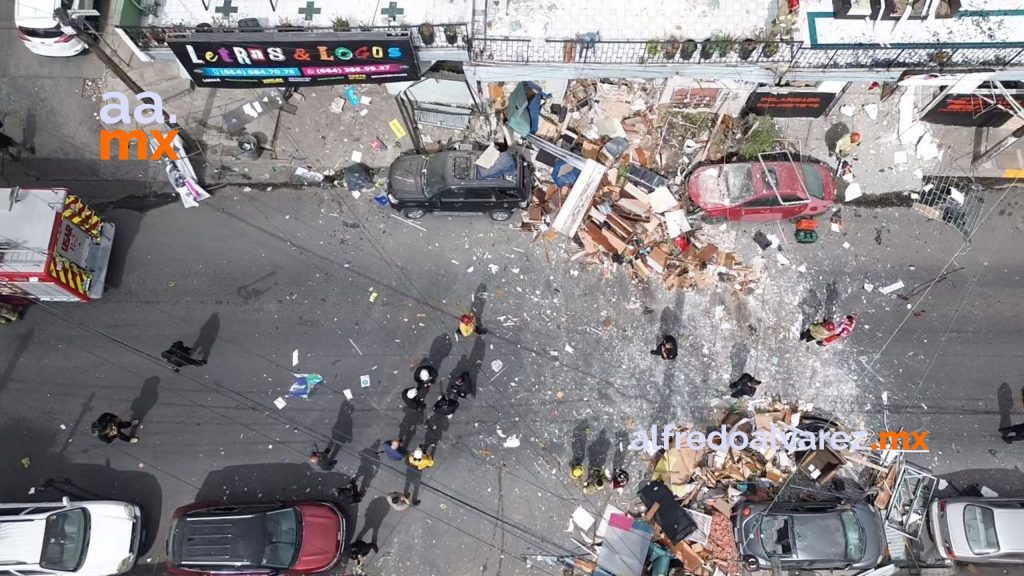 Seis estructuras completamente colapsadas tras explosión