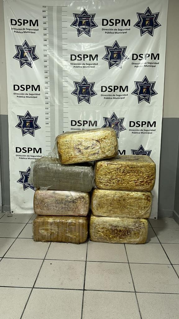 Policía detiene a 11 personas y asegura 70 kg de marihuana, vehículos y un arma