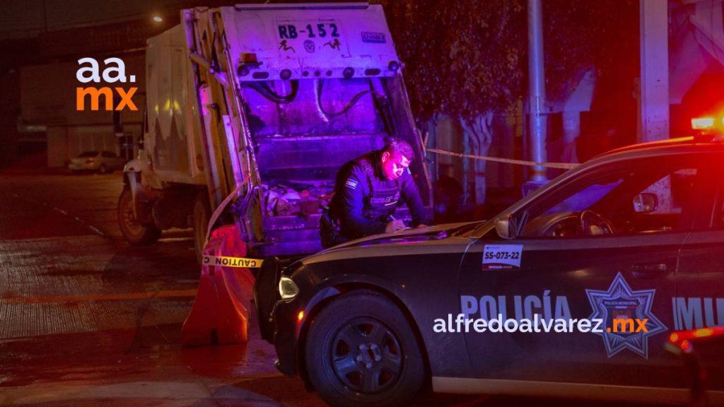 Hallan cadáver en camión recolector de basura