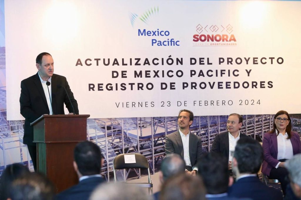 Gobernador Durazo encabeza instalación de Mexico Pacific Limited en Sonora Gobernador Durazo encabeza instalación de Mexico Pacific Limited en Sonora