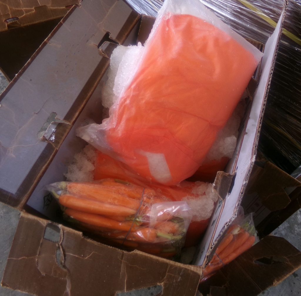 Localizan 574 paquetes de metanfetamina en cargamento de Zanahorias