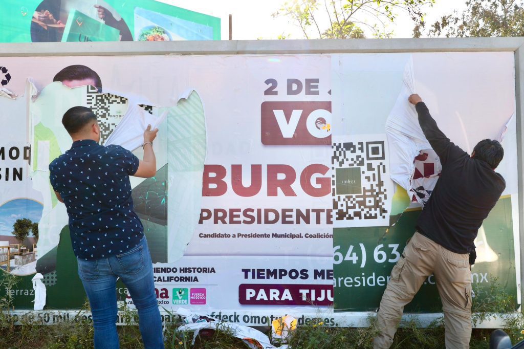 Comienza retiro de propaganda electoral por requerimiento del IEEBC