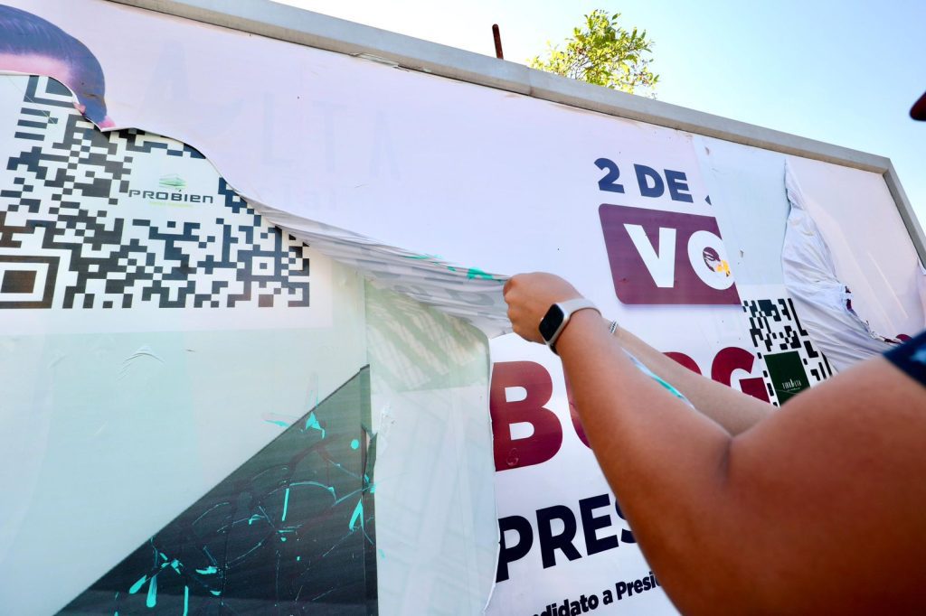 Comienza retiro de propaganda electoral por requerimiento del IEEBC