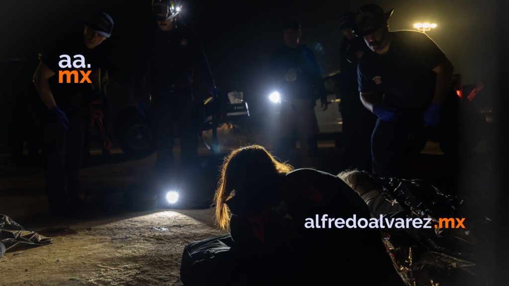 Mujeres migrantes cayeron del muro al intentar cruzar