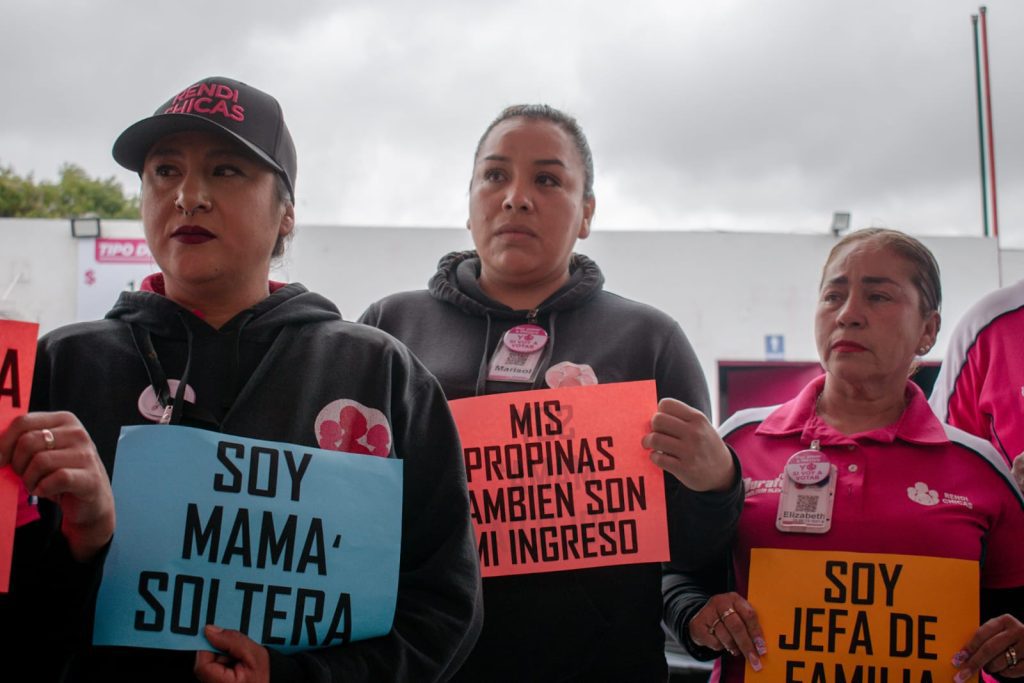 Trabajadoras de rendichicas afectadas por desabasto de gasolina