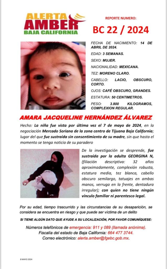 Se roban a bebita en Soriana del Centro