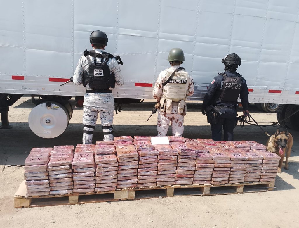 Ejército Mexicano y Guardia Nacional decomisan 455 Kg de cocaína en Tijuana