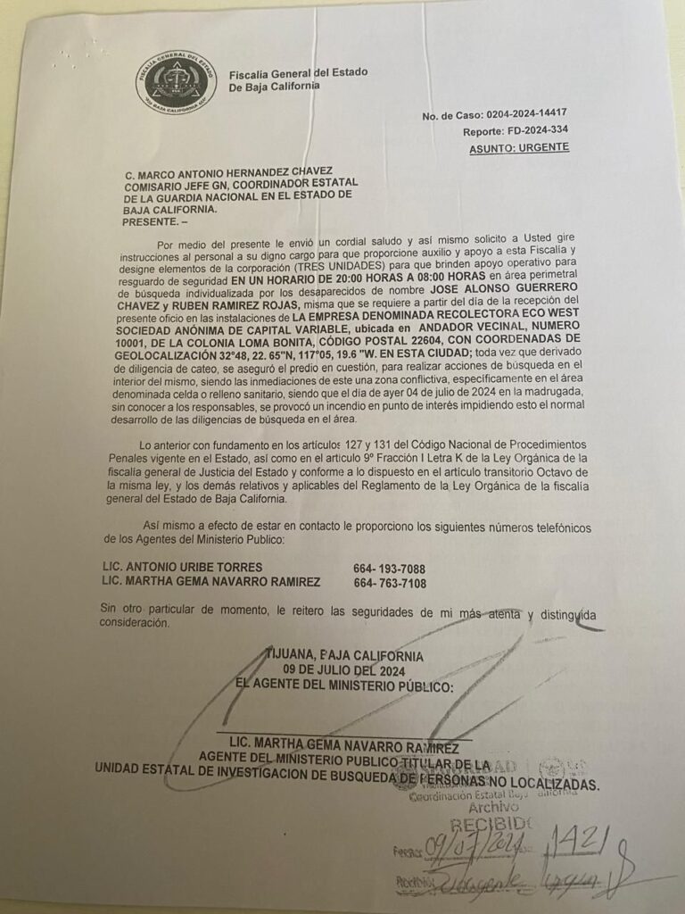 Familiares de ingeniero desaparecido reclaman apoyo de las autoridades para recuperar sus restos