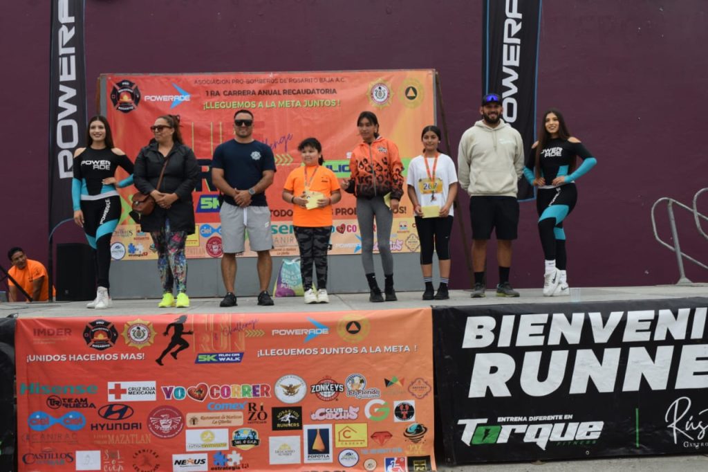Gobierno de Rosarito y Asociación Pro Bomberos logran éxito rotundo con la carrera ‘Fire Run & Challenge 5K’