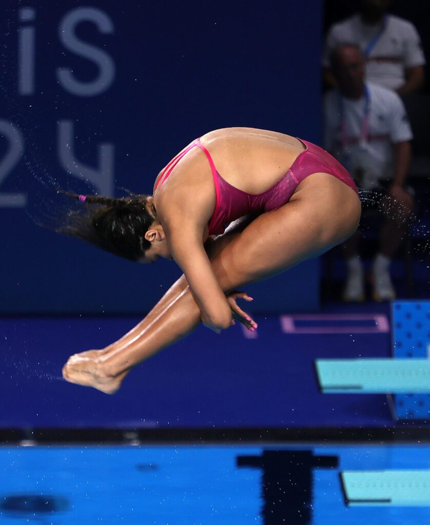En debut olímpico, Alejandra Estudillo avanza a la final de trampolín individual en París 2024