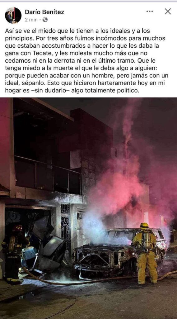 Alcalde de Tecate sufre atentado