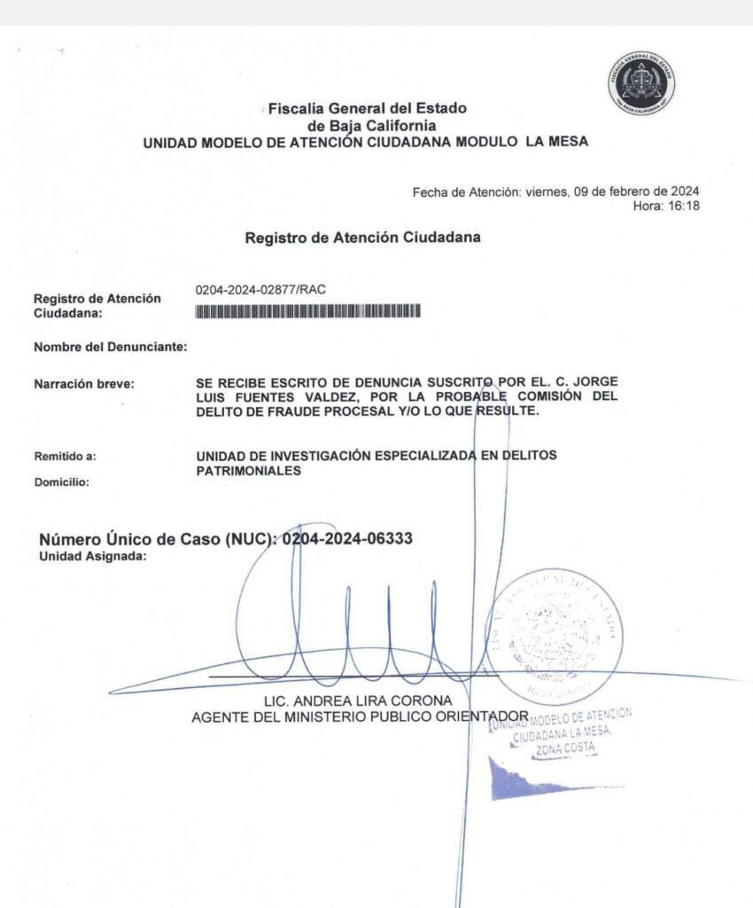 Notarios y jueces del Poder Judicial de BC fraguan millonario fraude inmobiliario con documentos falsos; Banorte está involucrado