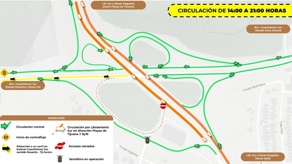 SIDURT anuncia ajustes de circulación por obras en el Nodo Morelos
