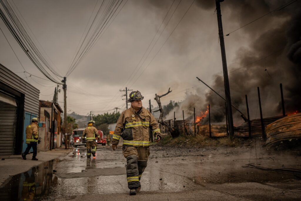 Se incendia recicladora en colonia García