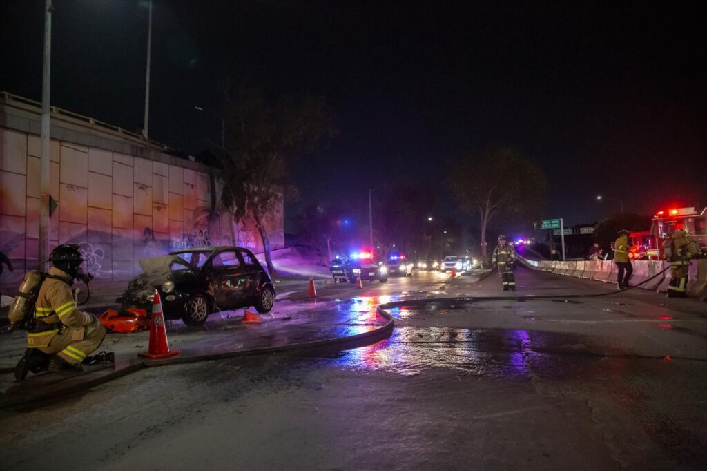 Trabajador municipal choca e intenta huir tras causar accidente en la Internacional Trabajador municipal choca e intenta huir tras causar accidente en la Internacional