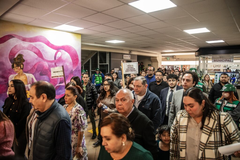 Realizan Macro Simulacro Estatal en el Ayuntamiento de Tijuana; más de mil personas fueron evacuadas