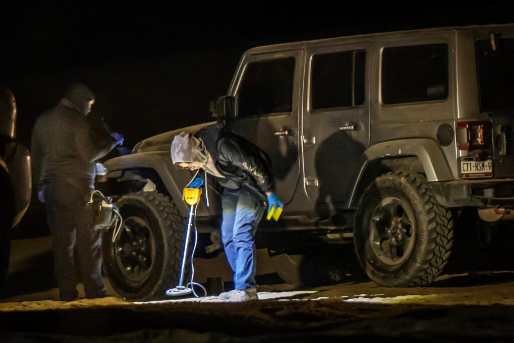Investigan enfrentamiento armado en Los Arenales, solo encontraron balas, autos y sangre