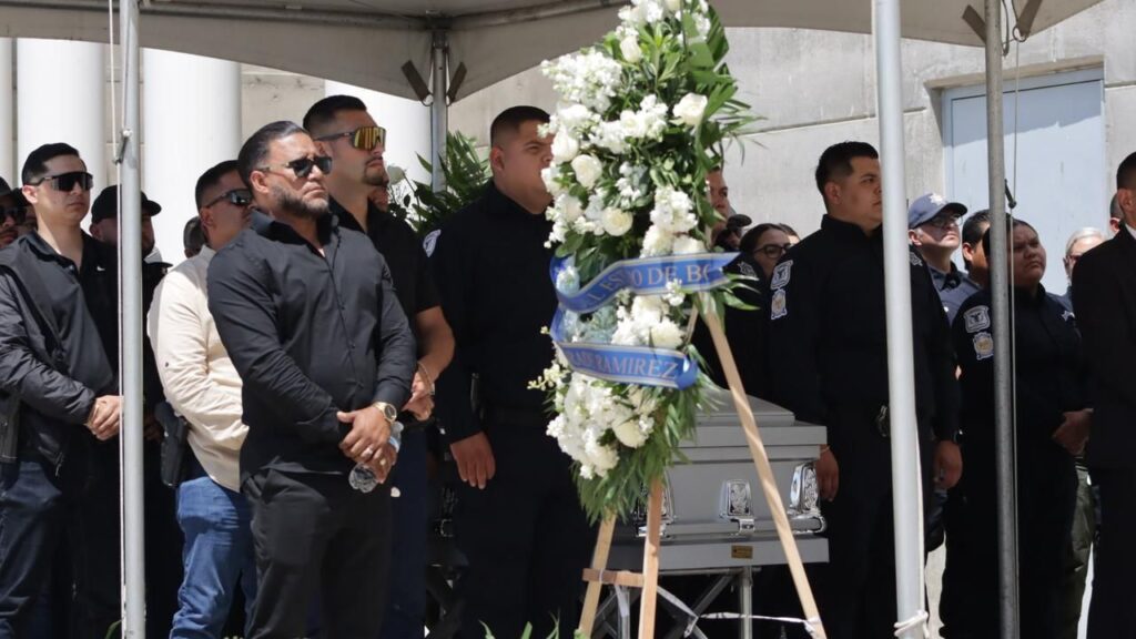 Despiden con honores a Agente Abigail Esparza Reyes