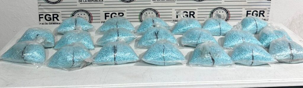 FGR decomisa 200 mil pastillas de fentanilo en autobús de pasajeros