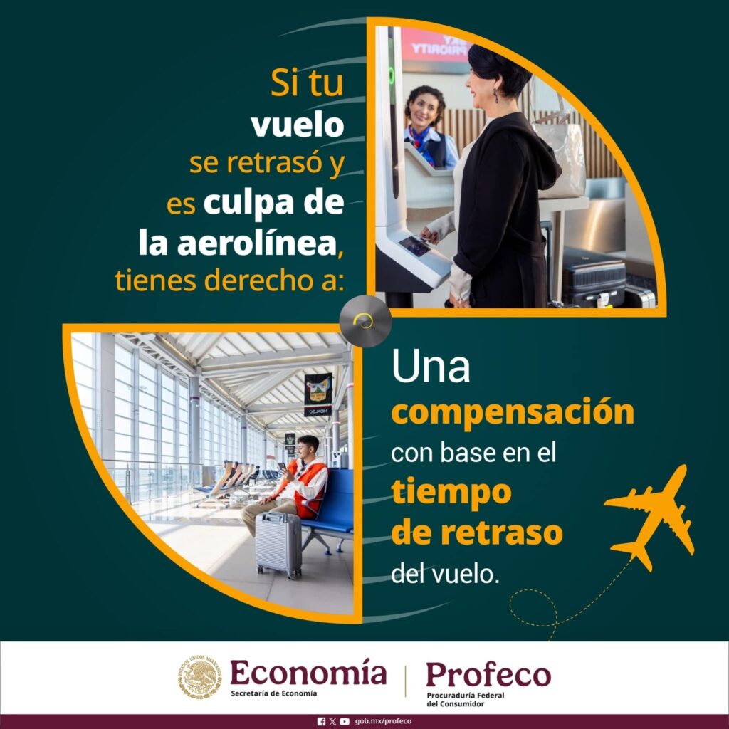 Retrasos o cancelaciones de vuelo: conoce tus derechos como pasajero, según Profeco