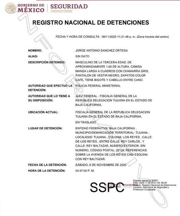 Detienen en Tijuana a exagente del Cisen señalado como presunto segundo tirador en el caso Colosio Detienen en Tijuana a exagente del Cisen señalado como presunto segundo tirador en el caso Colosio