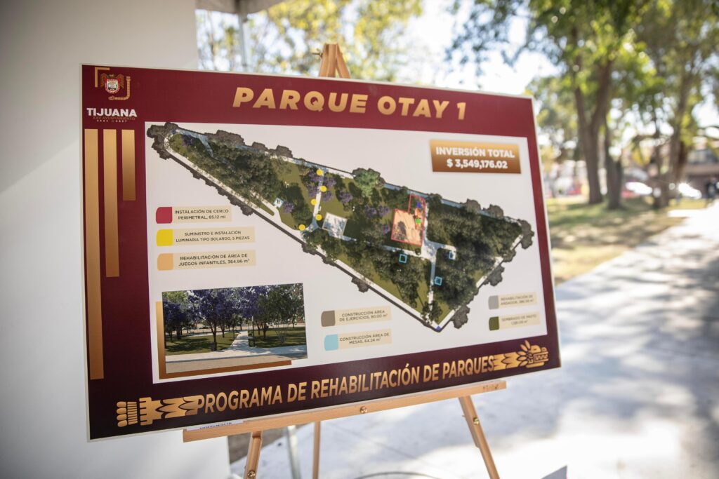 Supervisa Ismael Burgueño avance en rehabilitación del Parque Otay I
