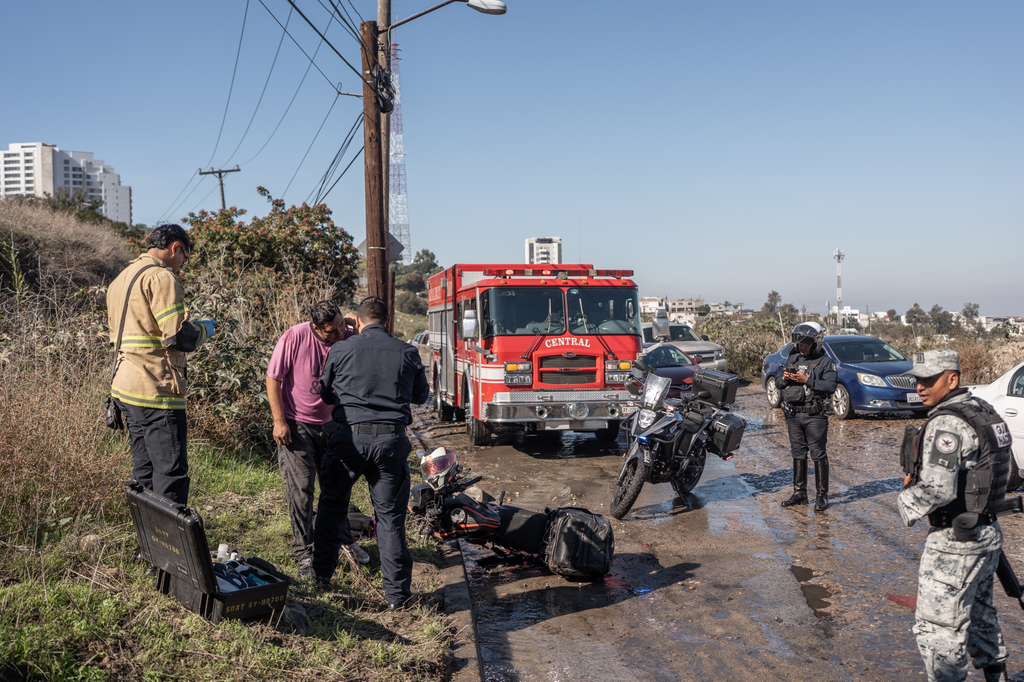Repartidor de comida sufre choque en bulevar Fundadores
