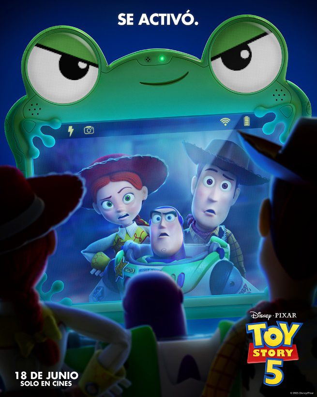 Disney y Pixar revelan el primer tráiler y póster de TOY STORY 5 y esta vez, los juguetes se encuentran con la tecnología