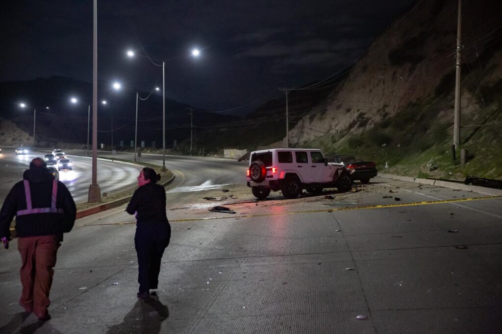 Accidente en carretera libre Tijuana–Rosarito deja un joven muerto