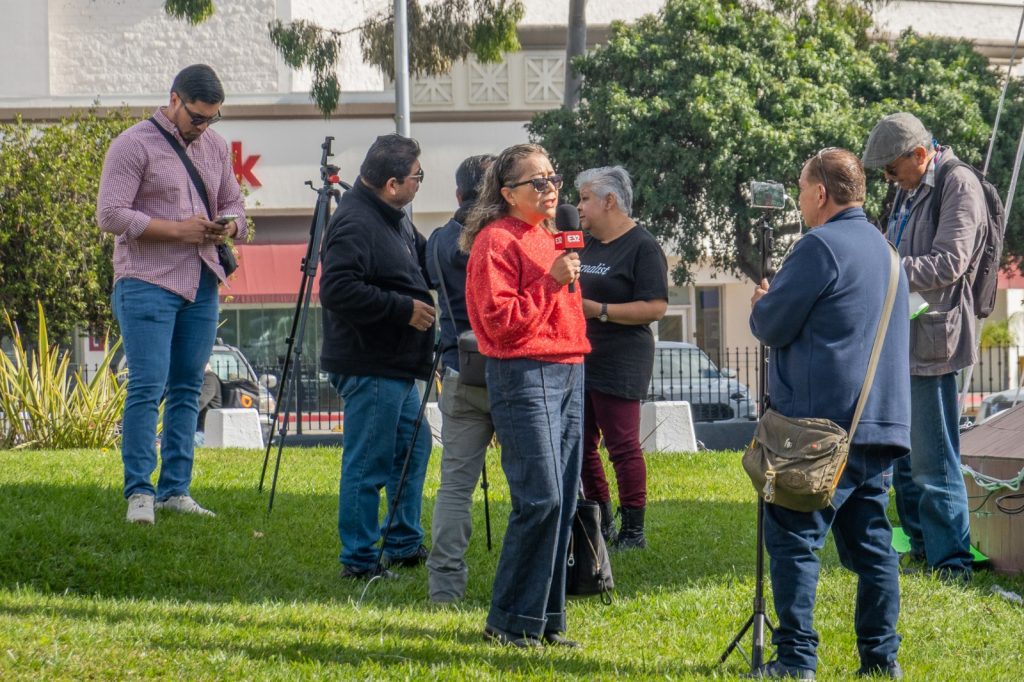 Periodistas se manifiestan en Tijuana por el Día Nacional del Periodista