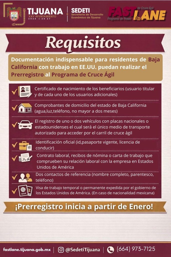 Abren prerregistro del Cruce Ágil para trabajadores transfronterizos