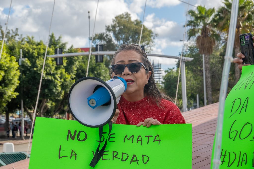 Periodistas se manifiestan en Tijuana por el Día Nacional del Periodista