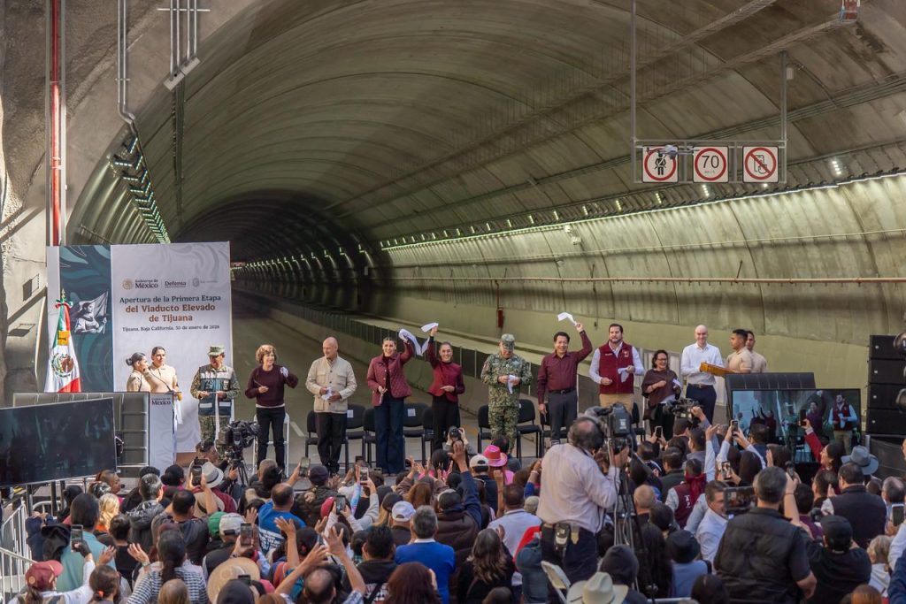 Viaducto Elevado de Tijuana: Sheinbaum inaugura primer tramo de 7 km